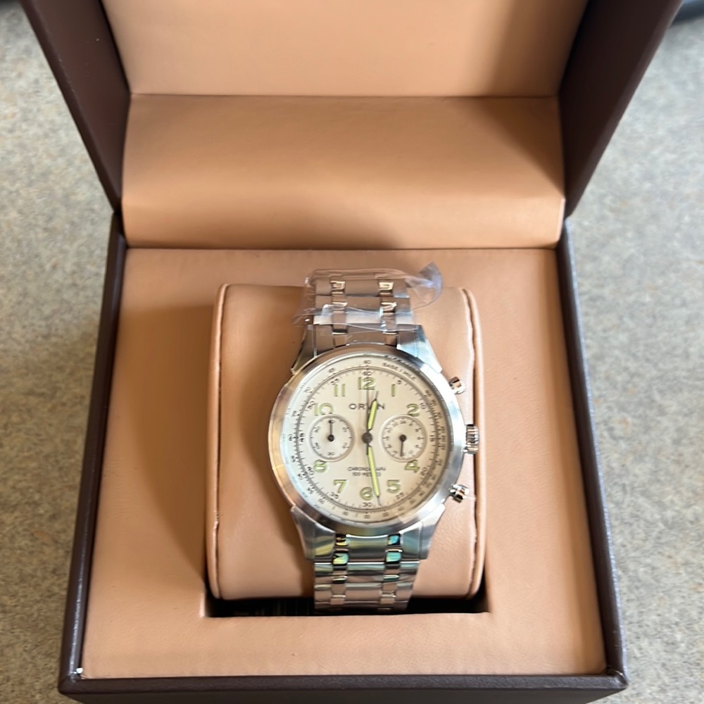 Orvin mens watch - brand new - never sized  msrp $330